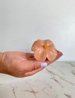 Salmon Jasper flower Napkin Holder - Utensils - Image 2