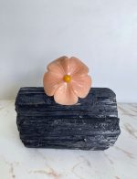 Salmon Jasper flower Napkin Holder - Utensils