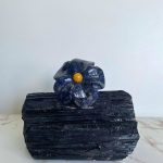 Sodalite Flower Napkin Holder - Untensils