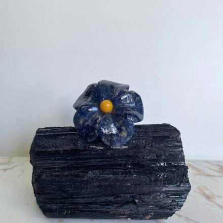 Sodalite Flower Napkin Holder - Untensils
