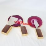 Strawberry Quartz with Agate Base Cheese and Ham Slicer kit - Utensils