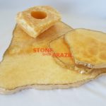 Calcite Tray, Glass Holder, and Candle Holder - Utensils