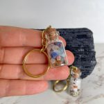 Mixed Stones Key Chain - Utensils