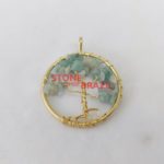 Amazonite Metal Tree - Pendants