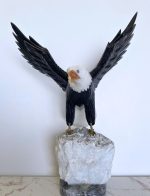 Onyx Eagle with Amethyst Base - Home Decor - Image 2